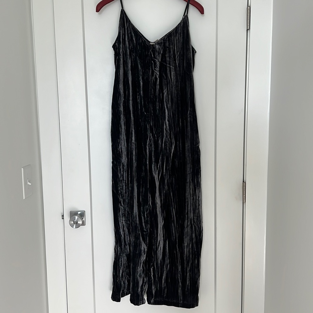Anthropologie Dolan Velvet Jumpsuit